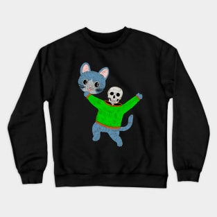 Skeletal Catitude Crewneck Sweatshirt